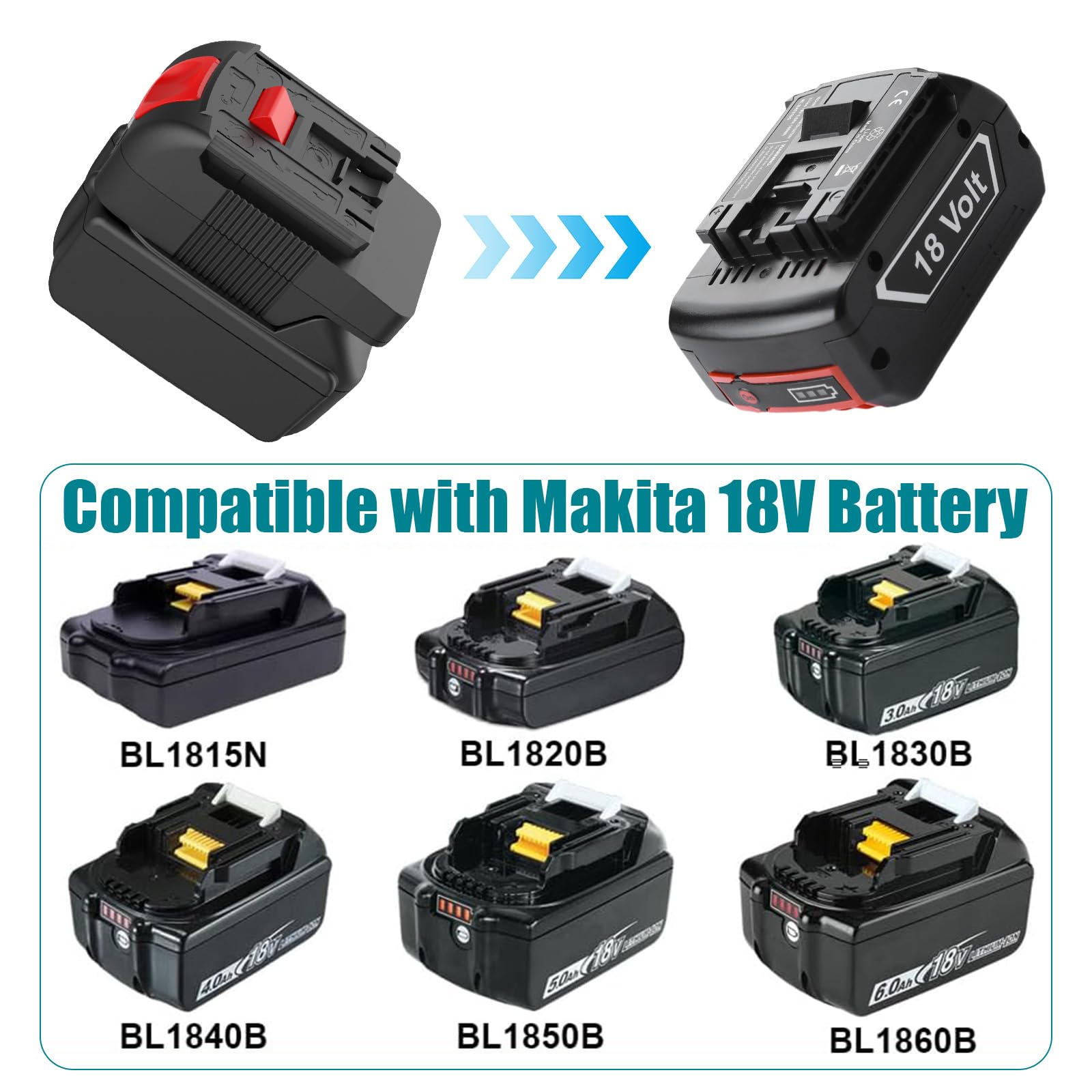 Amazon.co.jp: マキタバッテリーからボッシュ18Vコードレスツール用